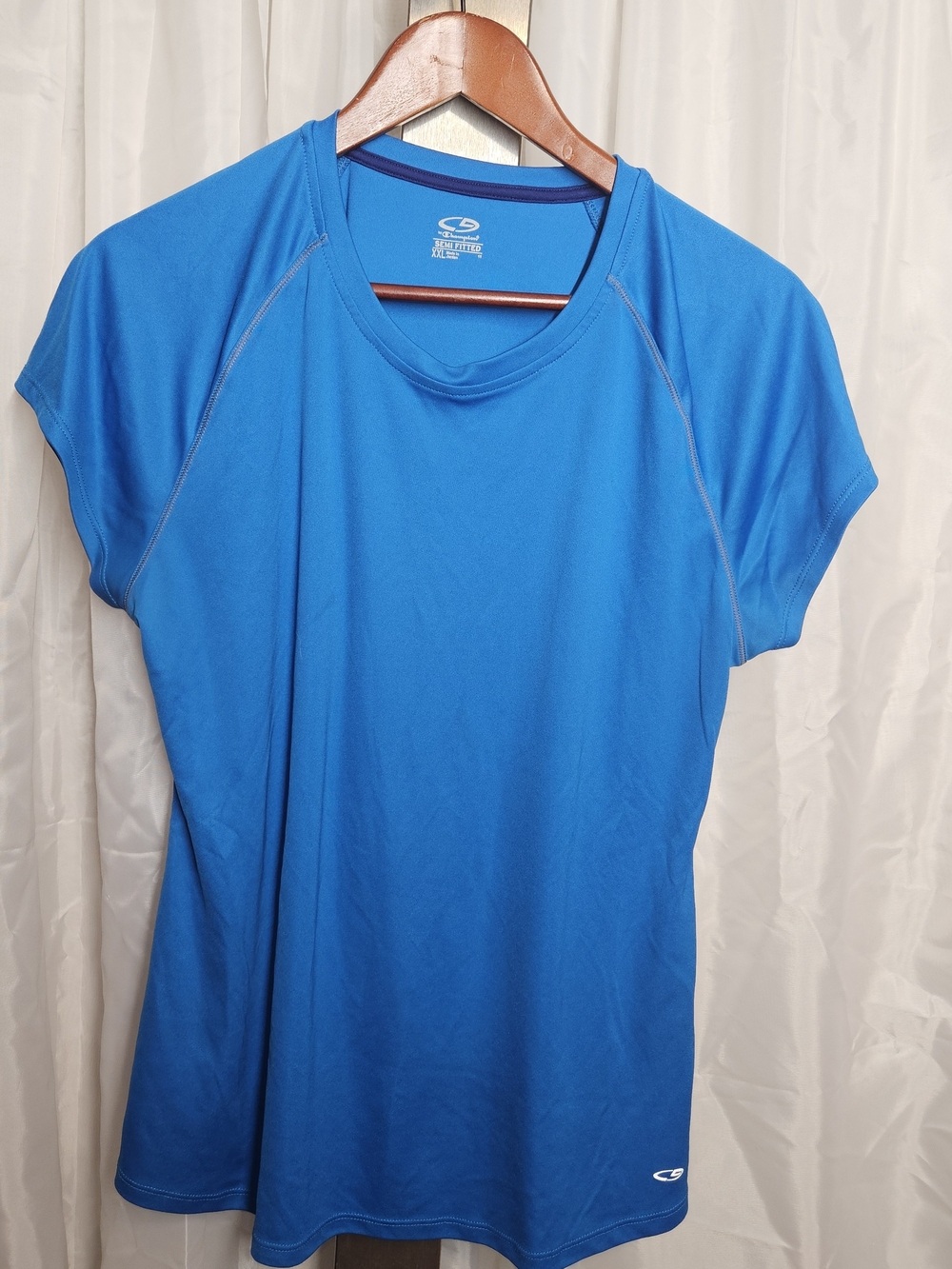 Champion Women's Short Sleeve Crew Neck Tee - Bright Blue